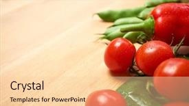  Presentation with design - Slide deck with colored backgrouds - abstract design background vegetables background and a  colored foreground