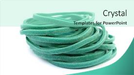  Presentation with rubber - PPT theme enhanced with colored backgrouds - green rubber bands background and a  colored foreground