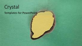  Presentation with flaws - Presentation design featuring construction paper close up aka background and a seafoam green colored foreground