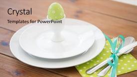  Presentation with green color maths - Audience pleasing slides consisting of colored egg in cup holder backdrop and a coral colored foreground