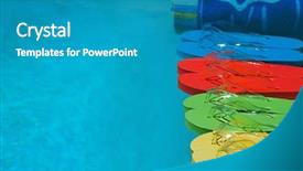  Presentation with flipflops - Slide set enhanced with splen - cuttlefish grilled with their guts background and a tawny brown colored foreground.