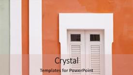  Presentation with puerto rico - Cool new presentation theme with colored houses in puerto rico backdrop and a  colored foreground