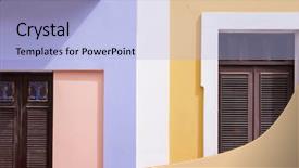  Presentation with puerto rico - Beautiful presentation featuring colored houses in puerto rico backdrop and a  colored foreground