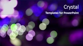  Presentation with purple - Cool new presentation design with colored light spots purple hue backdrop and a navy blue colored foreground