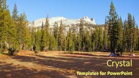  Presentation with yosemite - Slides featuring colored-mosses-cover-the-ground background and a tawny brown colored foreground