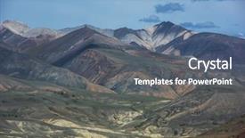  Presentation with mongolian - PPT layouts enhanced with colored mountains in near mongolian background and a gray colored foreground