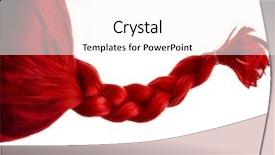  Presentation with hair - Presentation theme featuring colored natural hair braided isolated on white background background and a white colored foreground