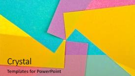  Presentation with abstract art - Amazing presentation having colored paper abstract texture background backdrop and a gold colored foreground