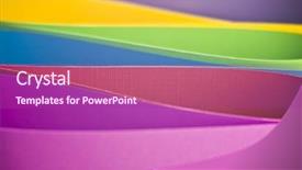  Presentation with wedges - Cool new PPT layouts with colored paper background stacked in wedges backdrop and a violet colored foreground