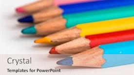  Presentation with colored pencils - Beautiful presentation featuring colored pencils backdrop and a lemonade colored foreground