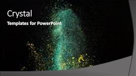  Presentation with explosion of colored powder - PPT layouts having colored-powder-explosion-on-black background and a black colored foreground