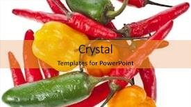  Presentation with whats next in red color on black board - Colorful slide set enhanced with colored red hot peppers group backdrop and a  colored foreground