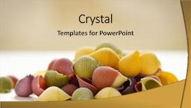  Presentation with seashell - Beautiful PPT theme featuring yellow as usual red made backdrop and a lemonade colored foreground