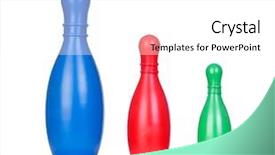  Presentation with colored - Theme enhanced with colored skittles on an isolated background and a white colored foreground