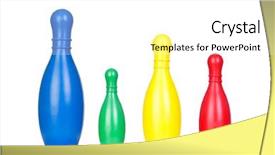  Presentation with colored - Amazing PPT theme having colored skittles with different sizes backdrop and a white colored foreground