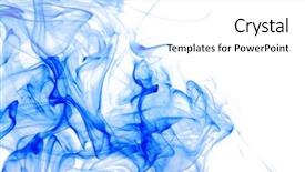  Presentation with smoke - Cool new presentation theme with colored smoke isolated on white backdrop and a white colored foreground