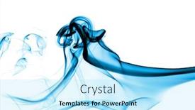  Presentation with smoke - Colorful theme enhanced with smoke isolated on a white backdrop and a arctic colored foreground