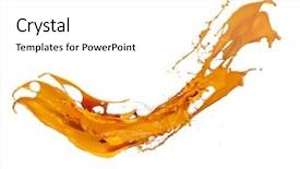  Presentation with stripe - Cool new presentation design with colored splashes in stripe shape backdrop and a white colored foreground