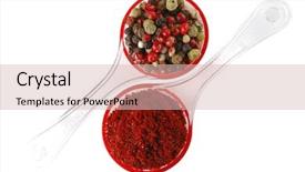  Presentation with colored - Slides enhanced with gray-green texture of fabric from a textile material background and a tawny brown colored foreground