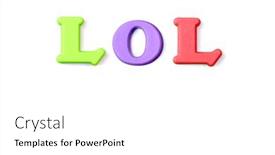  Presentation with colored - Presentation theme featuring colored-words-spelling-the-word background and a white colored foreground