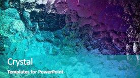  Presentation with texture - Slide set with colorful - abstract glass texture background and a teal colored foreground
