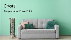  Presentation with occasion color india festival - Beautiful presentation theme featuring colorful - soft sofa with pillows near backdrop and a mint green colored foreground