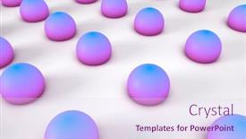  Presentation with pattern - Cool new PPT theme with colorful-3d-sphere-pattern-coming backdrop and a sky blue colored foreground