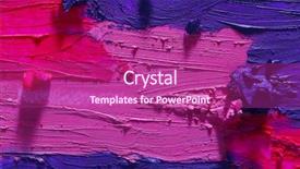  Presentation with colourful textured - Cool new PPT theme with colorful abstract - smudged colourful lipstick background backdrop and a violet colored foreground