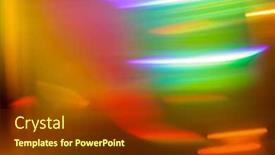  Presentation with abstract - PPT theme enhanced with colorful-abstract-background-digital-photo background and a tawny brown colored foreground