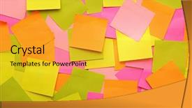  Presentation with abstract - Presentation design consisting of child dress on hanger on white wall background background and a coral colored foreground