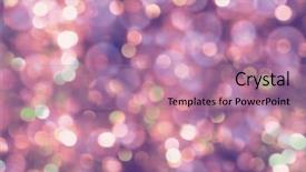  Presentation with party - Slide deck having colorful abstract bokeh background purple background and a coral colored foreground