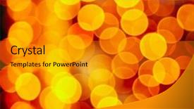  Presentation with abstract gold - Presentation theme with colorful abstract gold holiday lights background background and a gold colored foreground