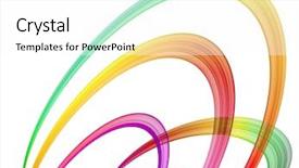  Presentation with gallery - Beautiful PPT theme featuring colorful abstraction on white background - chek my gallery for more backdrop and a white colored foreground