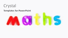  Presentation with maths - Presentation design enhanced with colorful-alphabet-magnets-spelling-maths background and a pink colored foreground