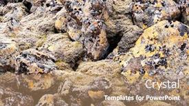  Presentation with rocks formation - Slides featuring colorful-and-abstract-lichen background and a coral colored foreground