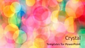  Presentation with perfect - Presentation design having colorful and defocused lights - perfect background and a coral colored foreground