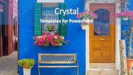  Presentation with carbon footprint for building - Audience pleasing slide deck consisting of colorful apartment building in burano backdrop and a teal colored foreground