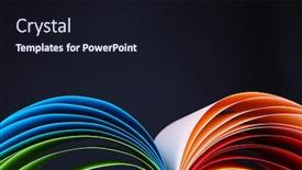  Presentation with black art - PPT layouts enhanced with printing press set samples - colorful art paper on black background and a wine colored foreground