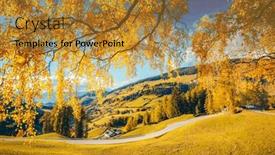  Presentation with earth day - Slide deck having colorful-autumn-day and a  colored foreground