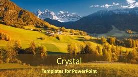  Presentation with earth day - Presentation with colorful-autumn-day background and a  colored foreground