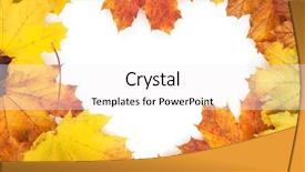  Presentation with colorful first birthday frame - Slides having colorful autumn maple leaves frame background and a white colored foreground