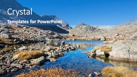  Presentation with season - Theme with colorful-autumn-season-in-mountains background and a  colored foreground