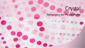  Presentation with connect dots - Cool new presentation with colorful background pink polka dots backdrop and a lemonade colored foreground