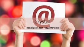  Presentation with symbol - Amazing PPT layouts having colorful background with defocused lights backdrop and a  colored foreground