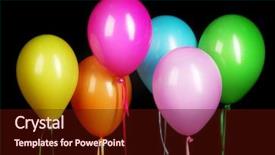  Presentation with black chalkboard vintage blackboard isolated - Presentation theme featuring colorful balloons isolated on black background and a wine colored foreground