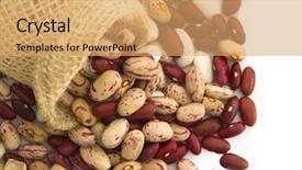  Presentation with beans legumes - Beautiful PPT layouts featuring graduation - college festival - school stationery backdrop and a gray colored foreground.