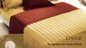 Presentation with blended colorful - PPT theme enhanced with colorful bedroom background and a yellow colored foreground