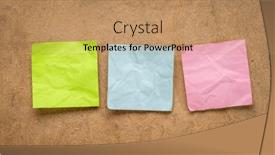  Presentation with blank - Theme with colorful-blank-reminder-notes background and a  colored foreground