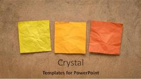  Presentation with blank - Presentation with colorful-blank-reminder-notes background and a  colored foreground