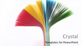  Presentation with note - Theme consisting of colorful-blank-sticky-note background and a pink colored foreground